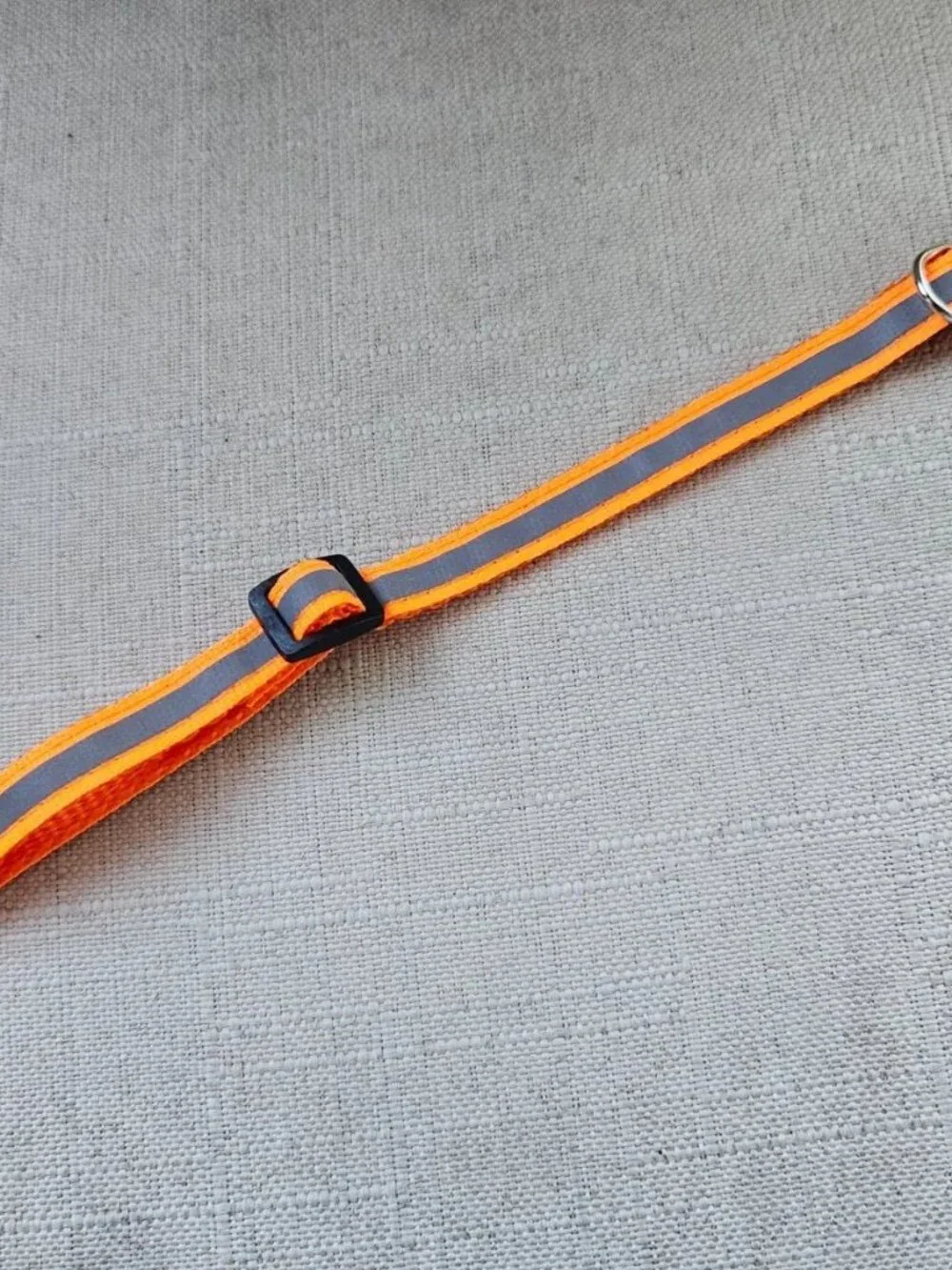 Orange Nylon Collar for Cat Reflective Neck Collar Cat Supply Adjustable W/ Bell